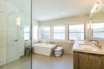 BR 1- En Suite Bath with Glass Shower and Separate Tub